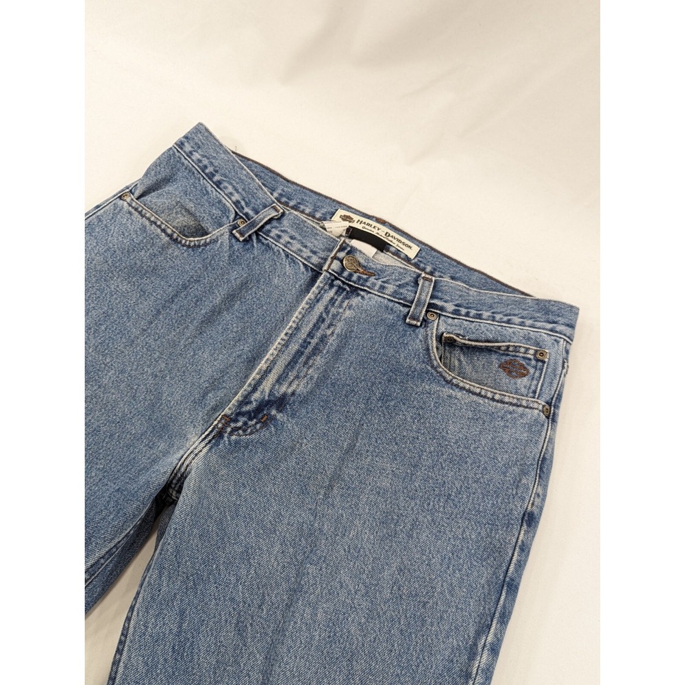 Harley Davidson Jeans Mens 36x32 True Size Blue Straight Leg Regular‎ Fit  Denim